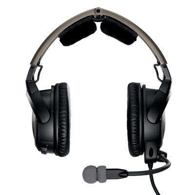 Bose® A20 Aviation Headset (Battery-powered w/Bluetooth, Electret mic, Straight cord, Twin plug)